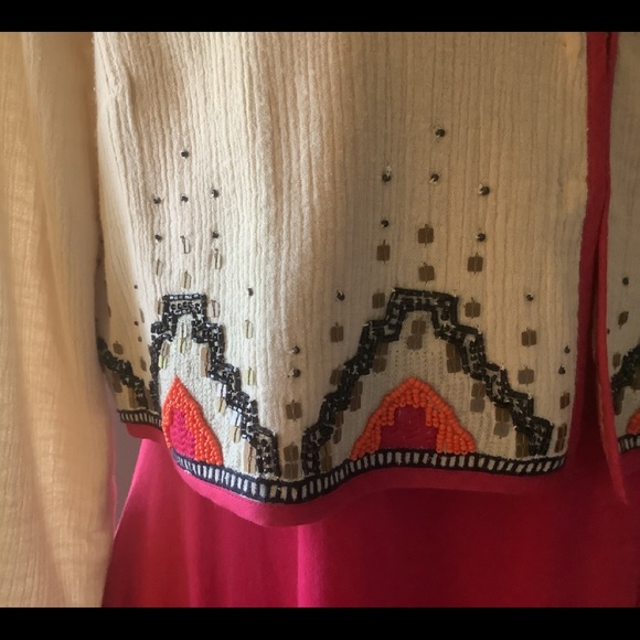Soft Surroundings t-shirt maxi dress and embroidered and beaded jacket - Picture 9 of 12